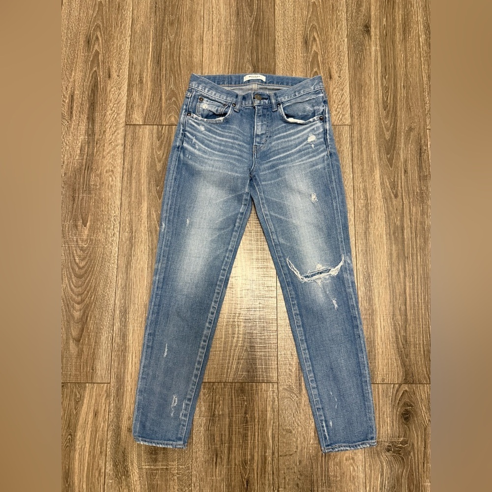 Moussy Vintage Lenwood Skinny denim jeans in Light Blue Size 25